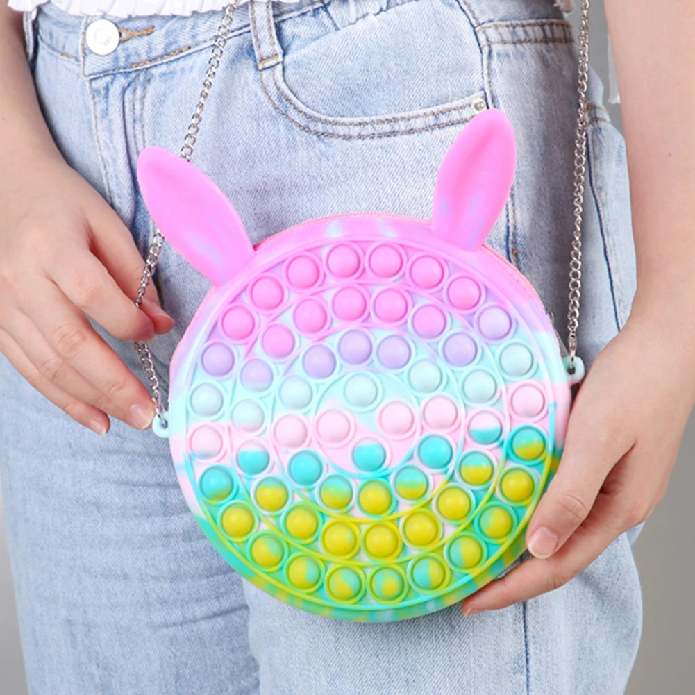 Silicone Macaron Bag Push Bubble Reliver Stress Fidget Toys Antistress Simple Dimple Shopping Handbag Adult Kids Children Gifts
Silicone Macaron Bag Push Bubble Reliver Stress Fidget Toys Antistress Simple Dimple Shopping Handbag Adult Kids Children Gifts
