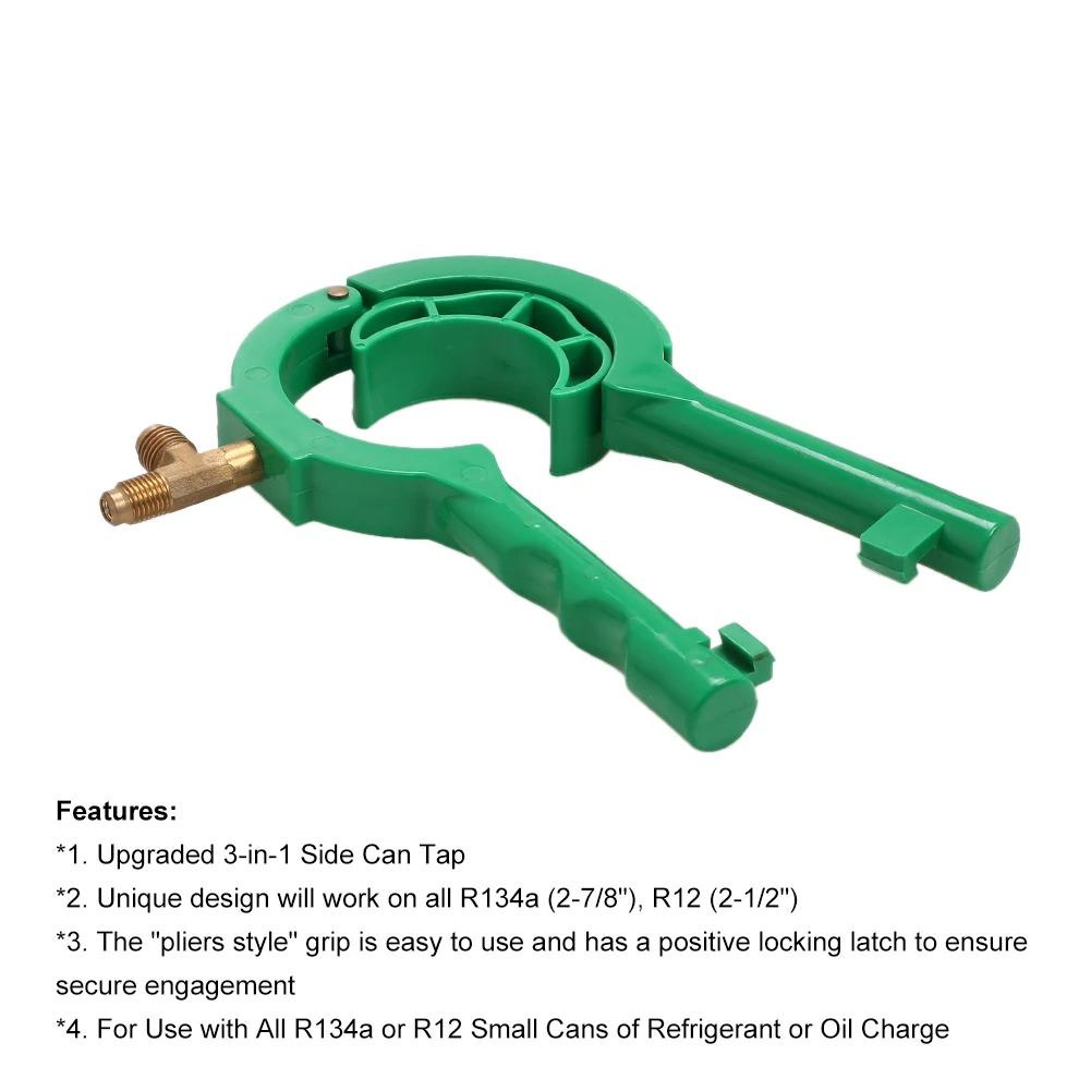 New R134a Universal Bottle Opener Car Air Conditioning Refrigerant Side Bottle Opener Valve For R12 R134a Manifold System
New R134a Universal Bottle Opener Car Air Conditioning Refrigerant Side Bottle Opener Valve For R12 R134a Manifold System