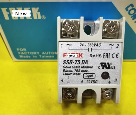 100% Original Authentic Taiwan's solid state relay / thyristor modules SSR-75DA
100% Original Authentic Taiwan's solid state relay / thyristor modules SSR-75DA