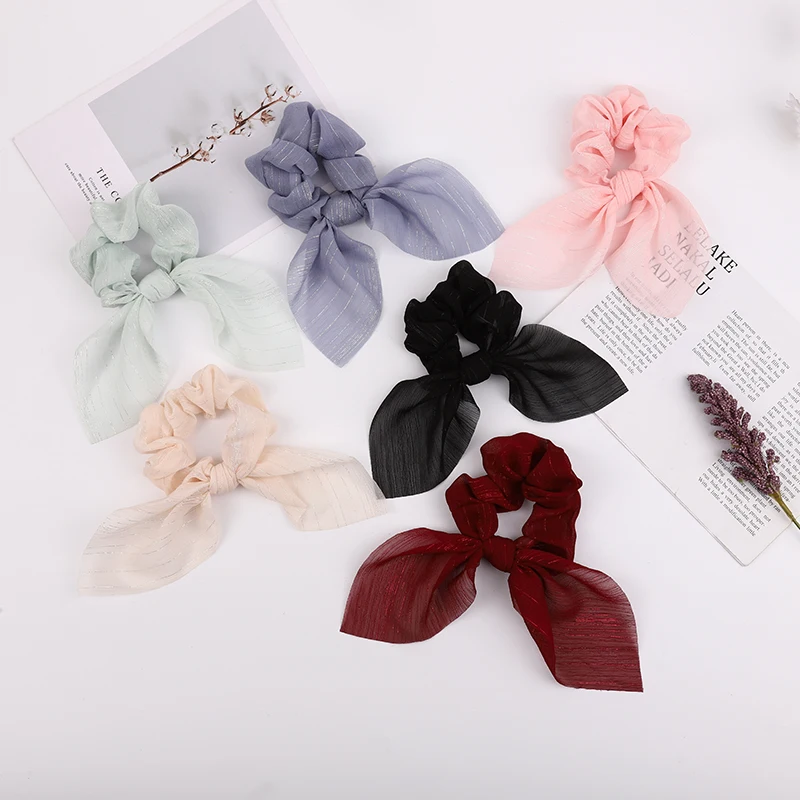 Chiffon Gold Wire Bowknot Ponytail Scarf Hair Tie Scrunchies Women Girls Elastic Hair Bands Hair Accessories Headband Hair Ties
Chiffon Gold Wire Bowknot Ponytail Scarf Hair Tie Scrunchies Women Girls Elastic Hair Bands Hair Accessories Headband Hair Ties