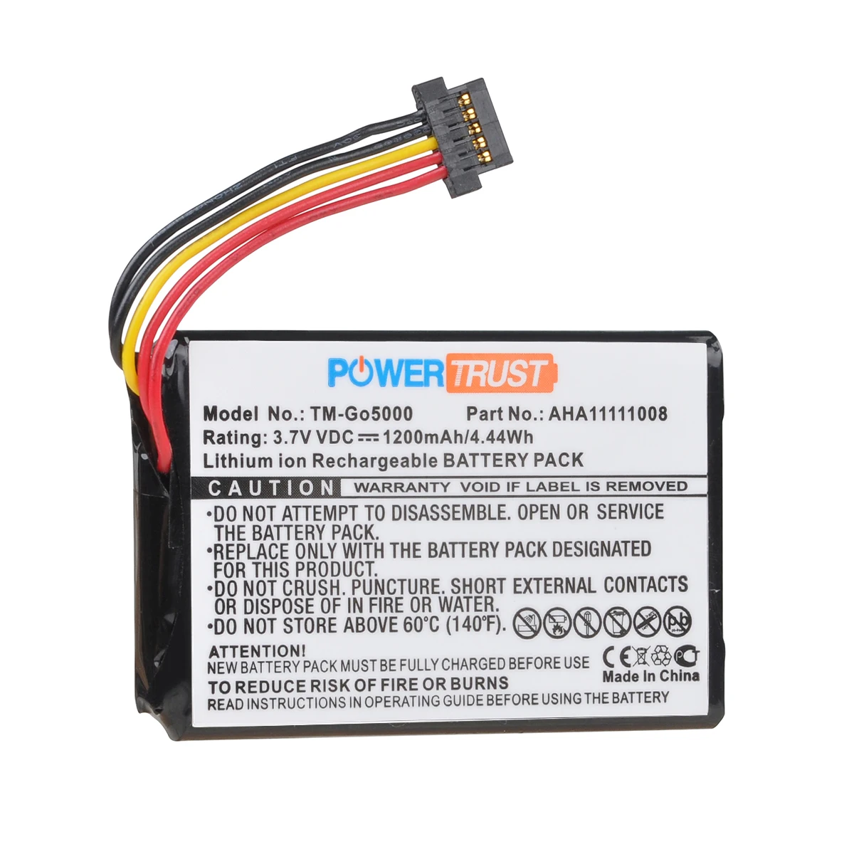 PowerTrust AHA11111008 Battery for Tomtom Go5000 Go5100 GO6100 4FL60 4FL50 Go 6000 Pro 5250 PRO Truck 5250
PowerTrust AHA11111008 Battery for Tomtom Go5000 Go5100 GO6100 4FL60 4FL50 Go 6000 Pro 5250 PRO Truck 5250