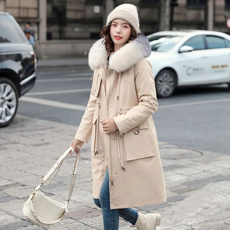 Parker Down Jacket Women's Mid-length 2021 Winter New Fashion Waist Hooded Thick Fur Collar Warm And Windproof Outwear LS140
Parker Down Jacket Women's Mid-length 2021 Winter New Fashion Waist Hooded Thick Fur Collar Warm And Windproof Outwear LS140