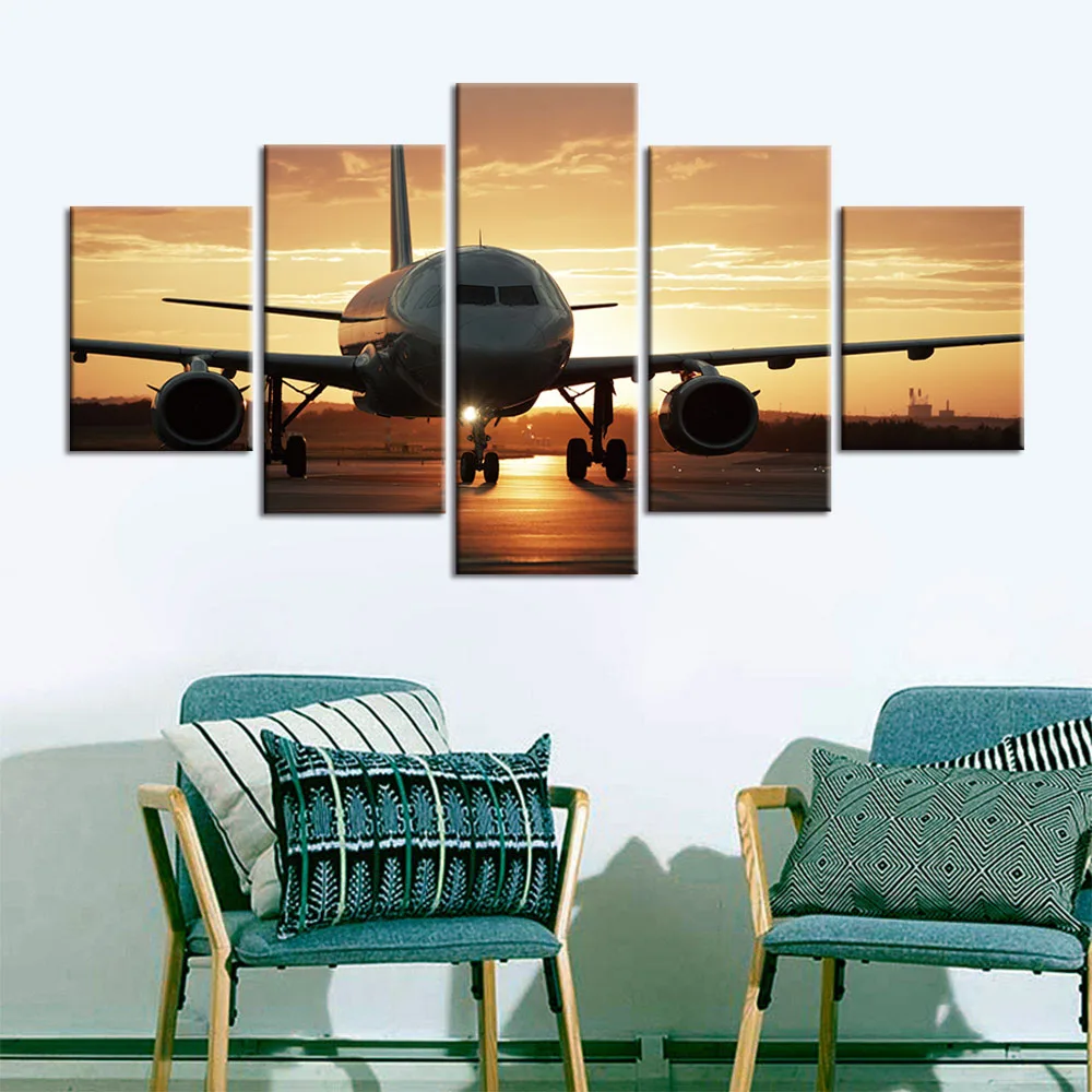 Modern decorative canvas Painting 5 Piece aircraft Posters HD Prints Airplane sky Printed Wall art for Living Room Home Decor
Modern decorative canvas Painting 5 Piece aircraft Posters HD Prints Airplane sky Printed Wall art for Living Room Home Decor