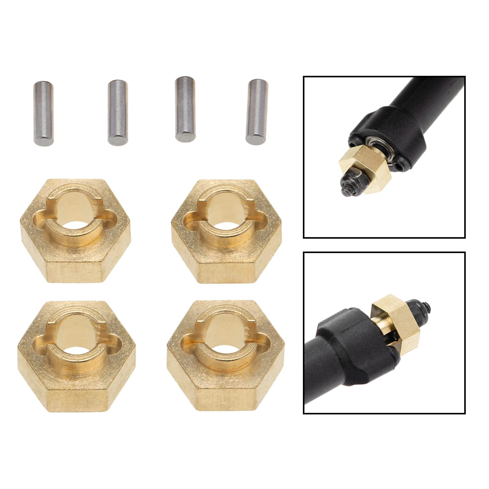 Pack of 4 1:24 RC Aluminum Alloy 3mm Brass Hex Adapter for Axial SCX24 AXI90081 Car Buggy DIY Accs
Pack of 4 1:24 RC Aluminum Alloy 3mm Brass Hex Adapter for Axial SCX24 AXI90081 Car Buggy DIY Accs