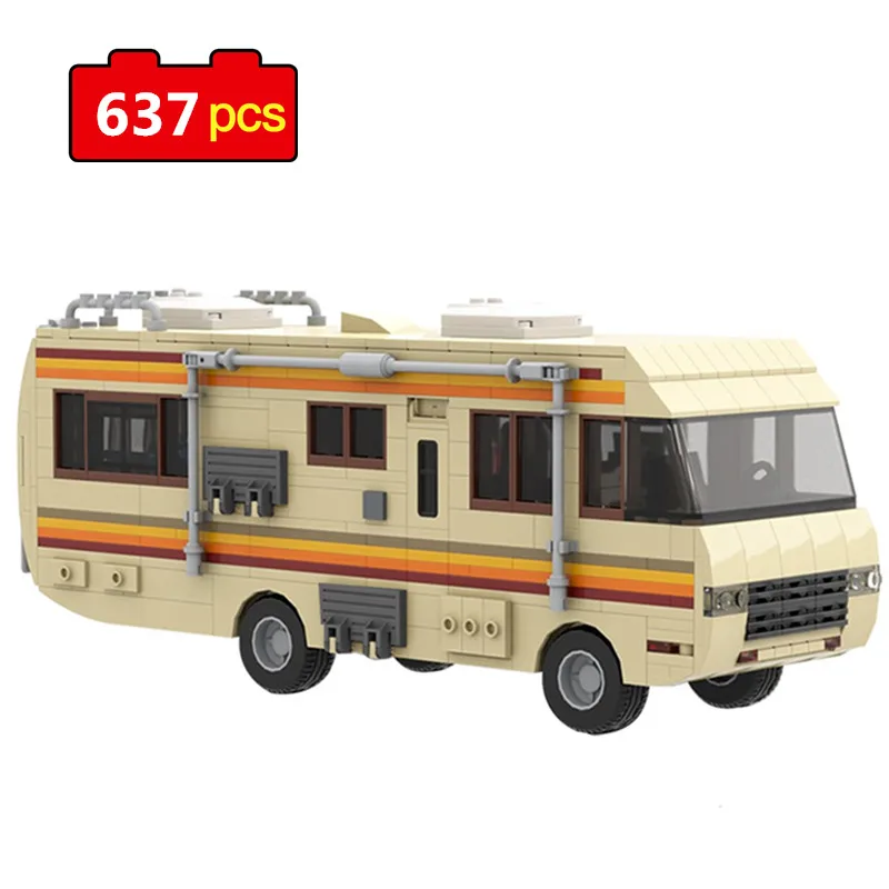 Movie Collection Building Blocks Breaking Bad RV Model Building Creative Truck Bus Car Bricks High tech Toys for Children Gift
Movie Collection Building Blocks Breaking Bad RV Model Building Creative Truck Bus Car Bricks High tech Toys for Children Gift