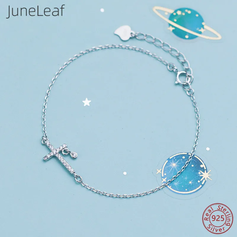 JuneLeaf Punk Cross Bracelet For Women Femme Birthday Party Cross Chain Genuine 100% 925 Sterling Silver Fashion Fine Jewelry
JuneLeaf Punk Cross Bracelet For Women Femme Birthday Party Cross Chain Genuine 100% 925 Sterling Silver Fashion Fine Jewelry