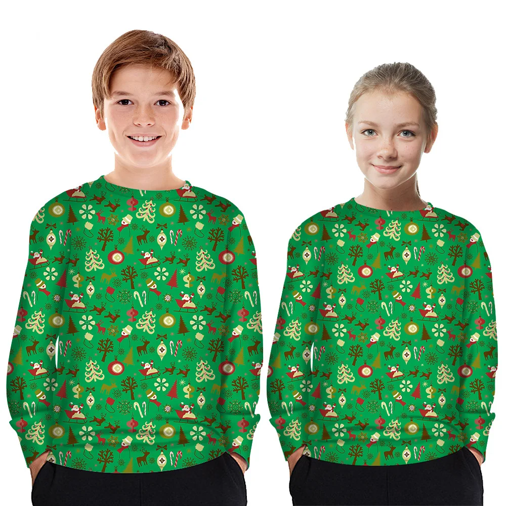 Autumn Winter Children's Sweater Boy Girl Polyester Sweatshirt Kids 3D Printed Tops Sportwear Loose Pullover 4-14T Child Clothes
Autumn Winter Children's Sweater Boy Girl Polyester Sweatshirt Kids 3D Printed Tops Sportwear Loose Pullover 4-14T Child Clothes