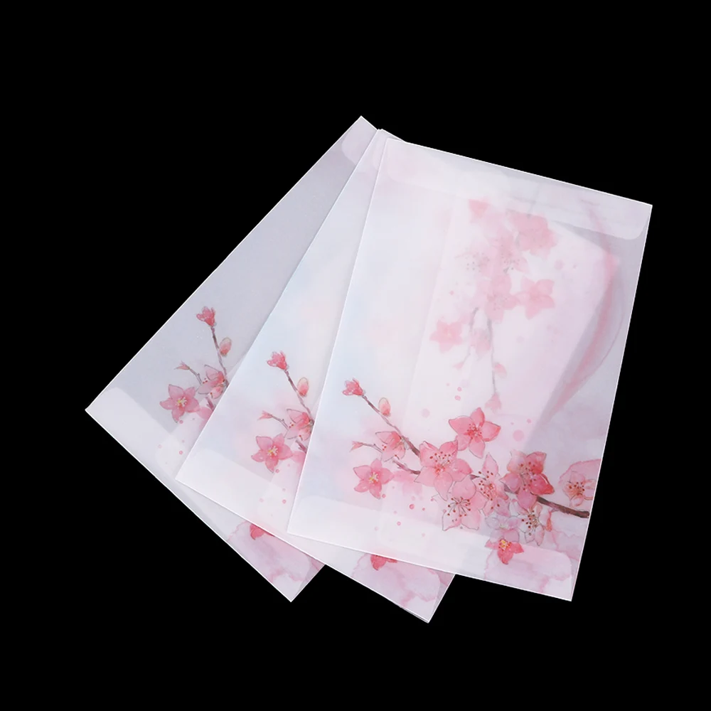 10 Pcs Vintage Peach Blossom Sulfuric Acid Paper Envelope Greeting Card Cover Kawaii Stationery Translucent Paper Envelopes
10 Pcs Vintage Peach Blossom Sulfuric Acid Paper Envelope Greeting Card Cover Kawaii Stationery Translucent Paper Envelopes