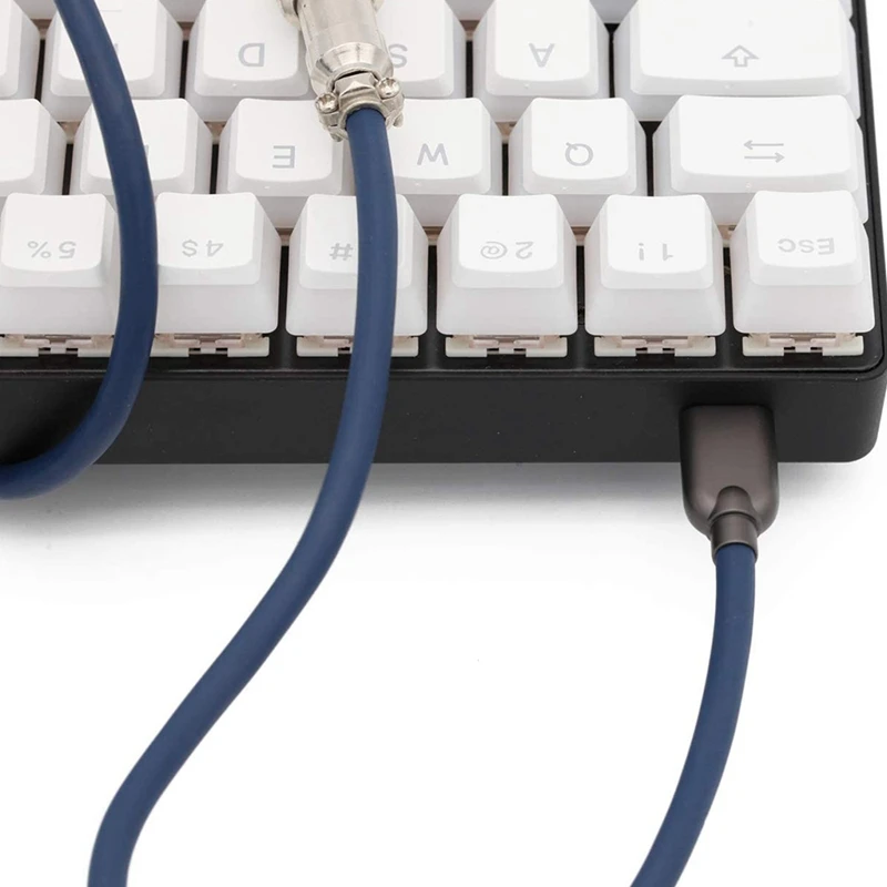 USB Coiled Cable Pilot Connector Mechables Type C Coiling Keyboard Cable for Mechanical Keyboard GH60 GK61 GK64
USB Coiled Cable Pilot Connector Mechables Type C Coiling Keyboard Cable for Mechanical Keyboard GH60 GK61 GK64