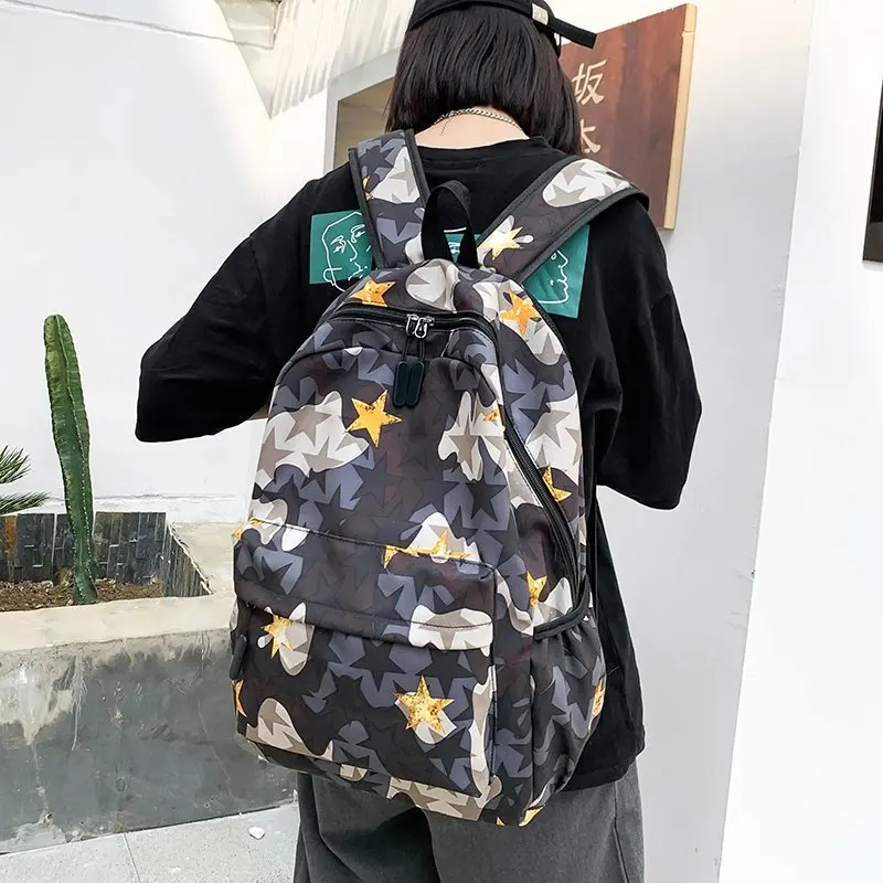 2021 Fashion Printed oxford men's backpack Casual multifunctional men's computer bag Unisex student school bag Outing travel bag
2021 Fashion Printed oxford men's backpack Casual multifunctional men's computer bag Unisex student school bag Outing travel bag