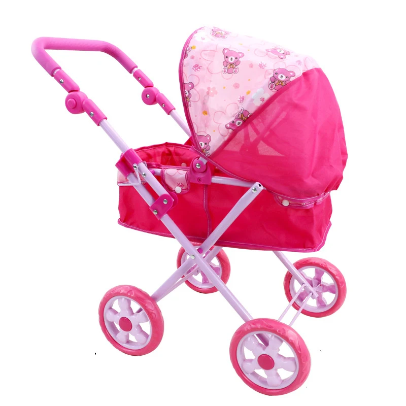 Folding Baby Trolley Furniture Toy Doll Stroller Baby Push Cart Pushchair Stroller Pram Kids Pretend Play Toys For 2-7 Y
Folding Baby Trolley Furniture Toy Doll Stroller Baby Push Cart Pushchair Stroller Pram Kids Pretend Play Toys For 2-7 Y
