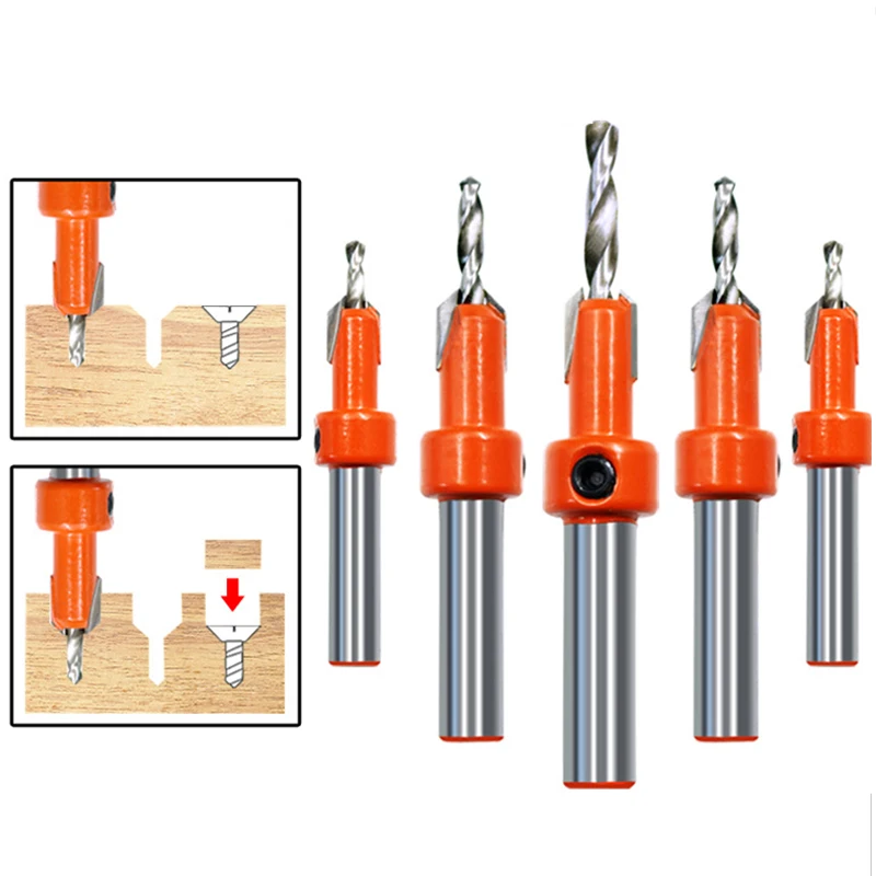 Woodworking Countersink Drill Taper Hole Drill Drill Bit 8mm Shank Woodworking Countersink Router Bit Set Demolition Tools
Woodworking Countersink Drill Taper Hole Drill Drill Bit 8mm Shank Woodworking Countersink Router Bit Set Demolition Tools