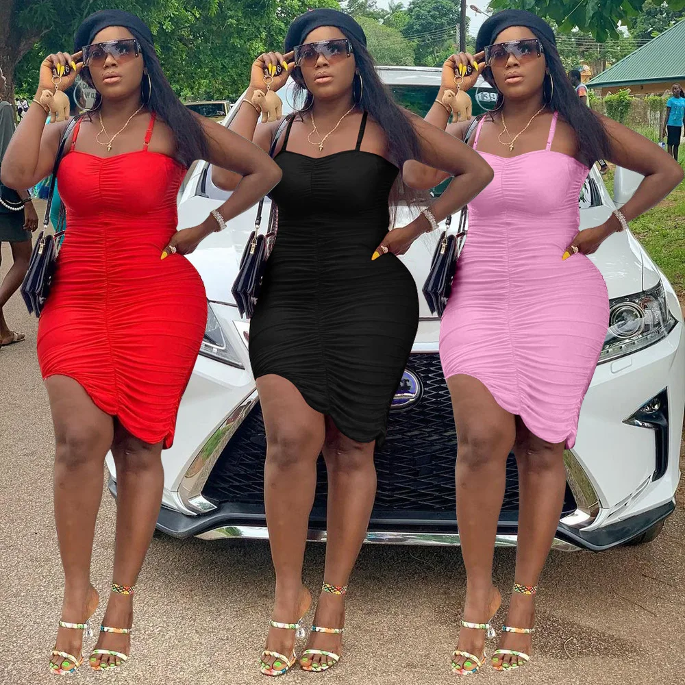2021 New Style Fashion Sexy Temperament Beauty Explosion Summer Women's Clothing New Style Pleated Sling (Adjustable) Dress
2021 New Style Fashion Sexy Temperament Beauty Explosion Summer Women's Clothing New Style Pleated Sling (Adjustable) Dress