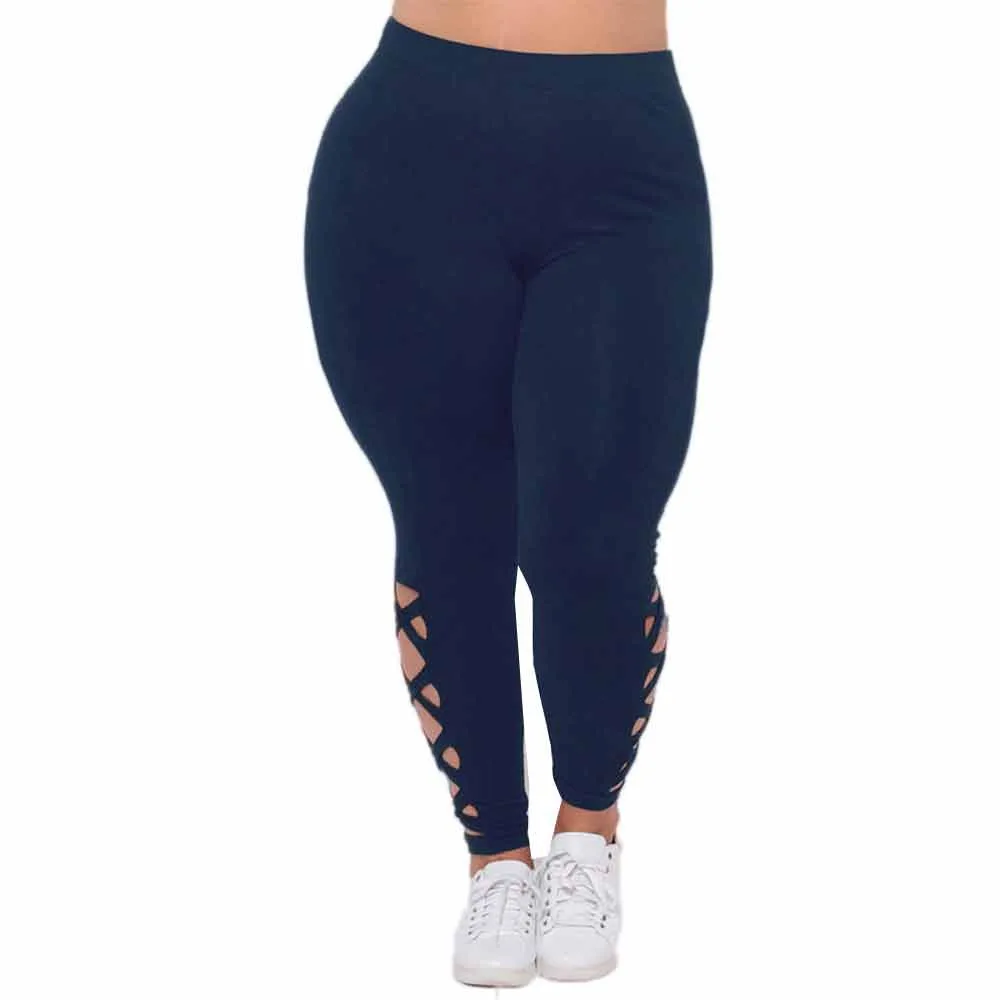 Leggings Sport Women Fitness Plus Size 5xl Elastic Leggings Solid Criss-cross Hollow Out Sport Pants High Waist Trousers
Leggings Sport Women Fitness Plus Size 5xl Elastic Leggings Solid Criss-cross Hollow Out Sport Pants High Waist Trousers