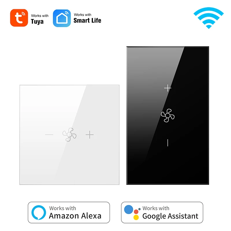 Smart WiFi Ceiling Fan Switch EU US Tuya Smart Life Remote Timer And Various Speed Control Work With Alexa Google Smart Home
Smart WiFi Ceiling Fan Switch EU US Tuya Smart Life Remote Timer And Various Speed Control Work With Alexa Google Smart Home
