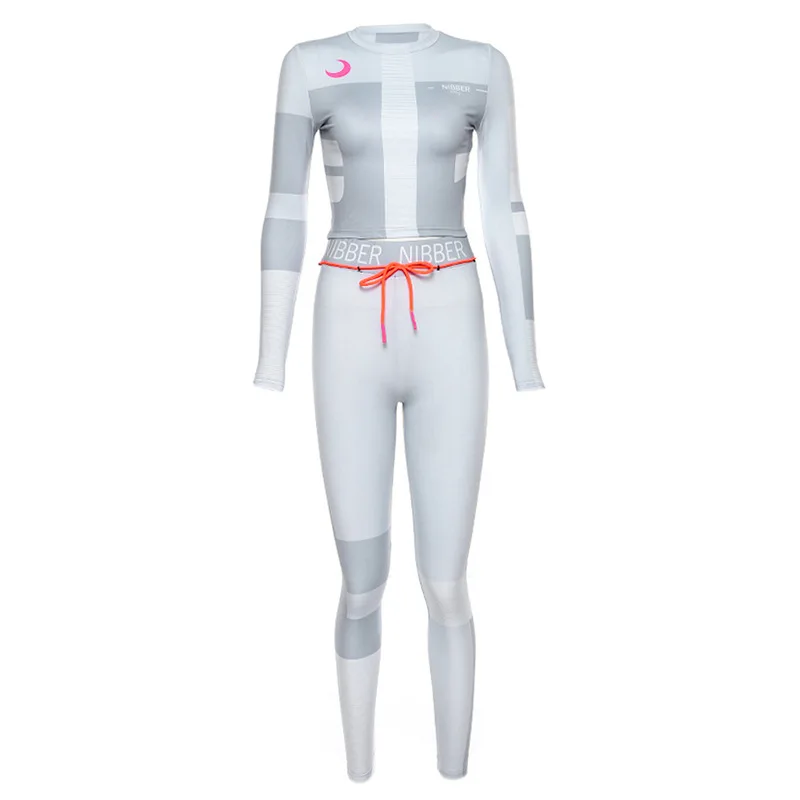 Autumn New Women's Print Color Contrast Long Sleeve Sports Fitness Suit Yoga Set Women Sport Suit Gym Clothes 2 Piece
Autumn New Women's Print Color Contrast Long Sleeve Sports Fitness Suit Yoga Set Women Sport Suit Gym Clothes 2 Piece