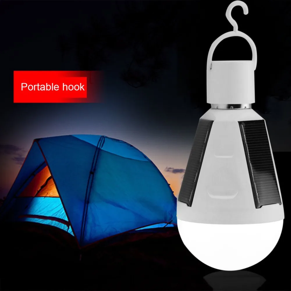LED Solar Panel Bulb Lamp Emergency Light E27 Portable Outdoor Hanging Lantern Rechargeable Camping Tent Fishing Waterproof 7W
LED Solar Panel Bulb Lamp Emergency Light E27 Portable Outdoor Hanging Lantern Rechargeable Camping Tent Fishing Waterproof 7W