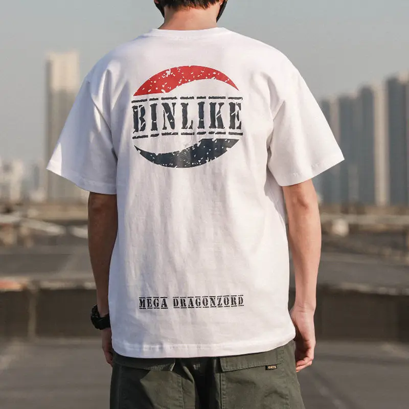 Summer short sleeve men's new T-shirt trend versatile round neck T-shirt loose and handsome bottom coat
Summer short sleeve men's new T-shirt trend versatile round neck T-shirt loose and handsome bottom coat