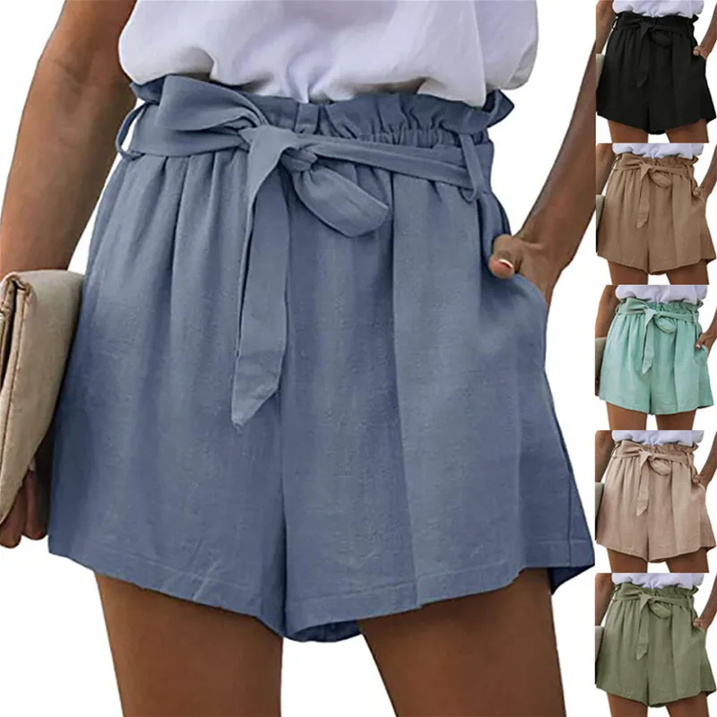 2021New Elegant High Waist Drawstring Shorts Summer Women Casual Solid Wide Leg Loose Ruffled Pants Belt Korean Streetwear Girls 
2021New Elegant High Waist Drawstring Shorts Summer Women Casual Solid Wide Leg Loose Ruffled Pants Belt Korean Streetwear Girls