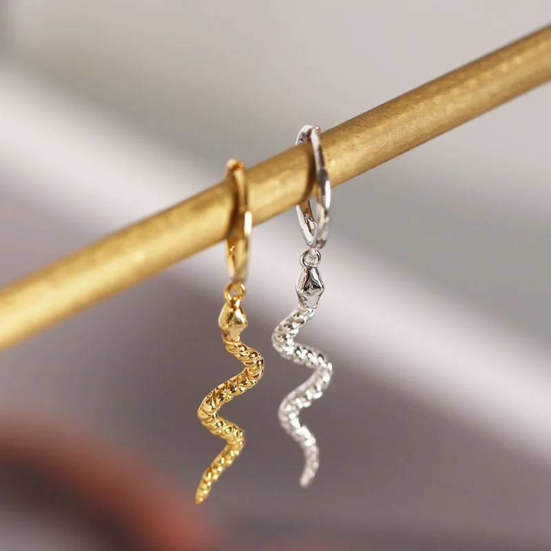 925 Sterling Silver Hoop Earrings for Women Men Snake Animal Gold Silver Ear Jewelry Gifts S-E1386
925 Sterling Silver Hoop Earrings for Women Men Snake Animal Gold Silver Ear Jewelry Gifts S-E1386
