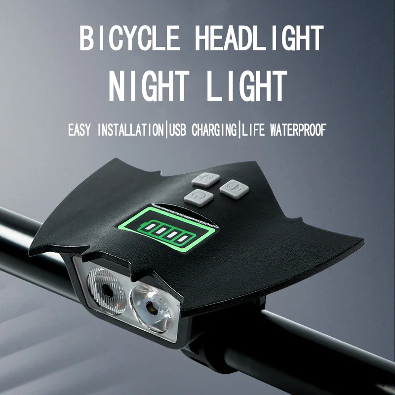 Велосипедный светодиодный фонасветильник с клаксоном, 1500 мАч, зарядка через USB
Велосипедный светодиодный фонасветильник с клаксоном, 1500 мАч, зарядка через USB