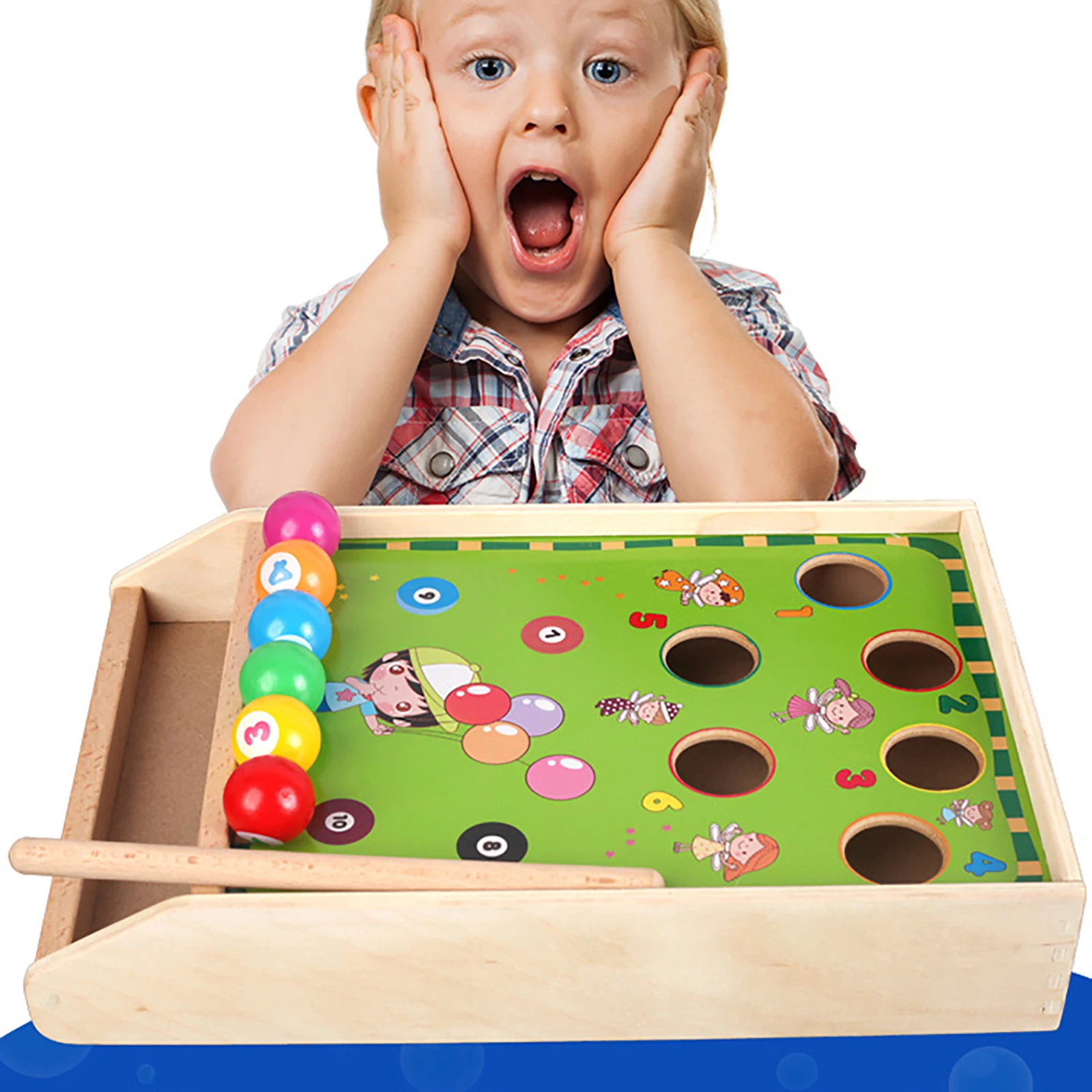 Children Billiard Toy Wooden Fun Billiard Game Toys Exercise Their Attention Billiard Wood Color Matching Cognition Toys
Children Billiard Toy Wooden Fun Billiard Game Toys Exercise Their Attention Billiard Wood Color Matching Cognition Toys