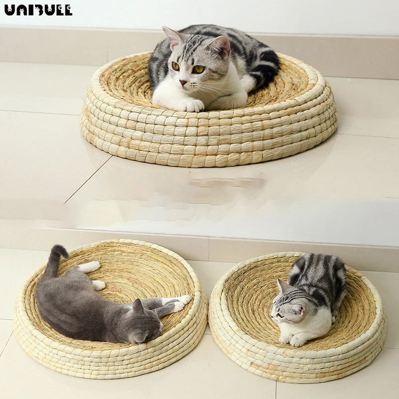 UNIBULL Straw Woven Cat House Round Cat Scratcher Four Seasons Universal Straw Cat Bed For Cat Wear-Resistant Cat Toy Cat Sofa
UNIBULL Straw Woven Cat House Round Cat Scratcher Four Seasons Universal Straw Cat Bed For Cat Wear-Resistant Cat Toy Cat Sofa
