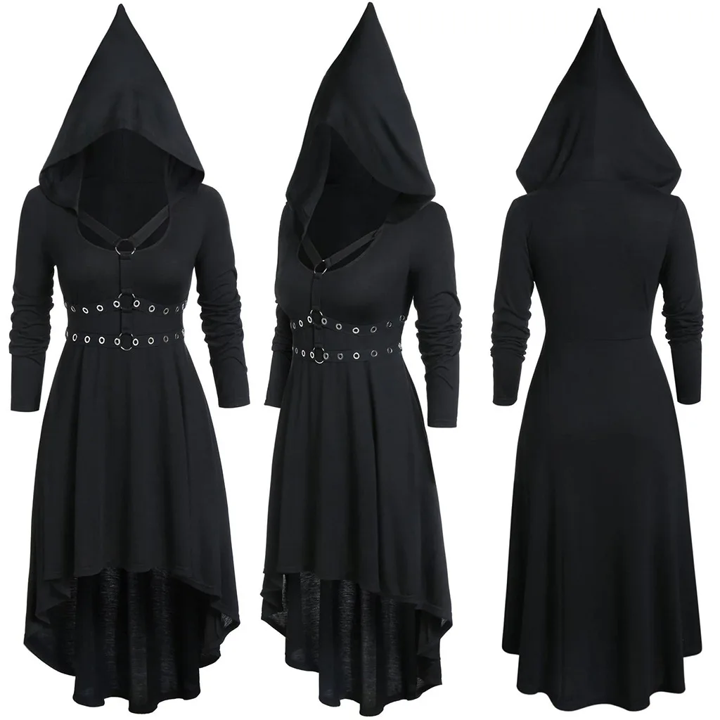 GothGotik Black Hoodie For Woman Gothic Style Hallow Out Bandage Dress Long Sleeve Halloween Costumes Spring
GothGotik Black Hoodie For Woman Gothic Style Hallow Out Bandage Dress Long Sleeve Halloween Costumes Spring