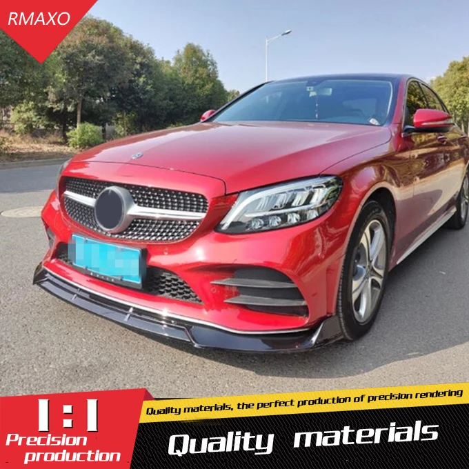 Для Mercedes Benz W205 рассеиватель переднего бампера защитные бамперы для C Class C200 C180