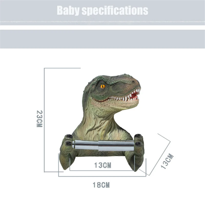 PEISI Resin Dinosaur Tissue Box Toilet Waterproof Tissue Holder Toilet Paper Holder Punch-Free Household Bathroom Accessories
PEISI Resin Dinosaur Tissue Box Toilet Waterproof Tissue Holder Toilet Paper Holder Punch-Free Household Bathroom Accessories