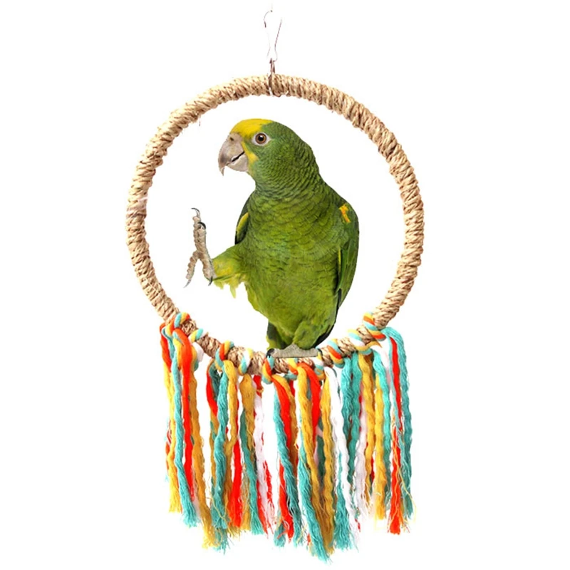 Bird Swing Toy Natural Parrot Cage Toy Cotton Rope Weave Toy Parrot Chewing Toy Bird Perch Stand Toy Bird Swing Playing Toy
Bird Swing Toy Natural Parrot Cage Toy Cotton Rope Weave Toy Parrot Chewing Toy Bird Perch Stand Toy Bird Swing Playing Toy
