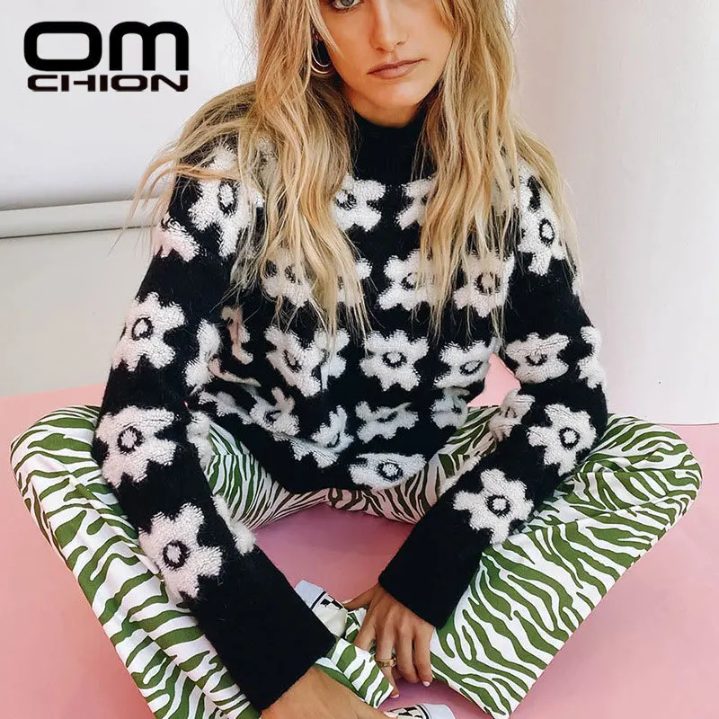 OMCHION Pull Femme 2021 осень-зима с круглым вырезом с длинными рукавами и цветочным орнаментом; Женские свитера и пуловеры свободного покроя с объемн...
OMCHION Pull Femme 2021 осень-зима с круглым вырезом с длинными рукавами и цветочным орнаментом; Женские свитера и пуловеры свободного покроя с объемн...