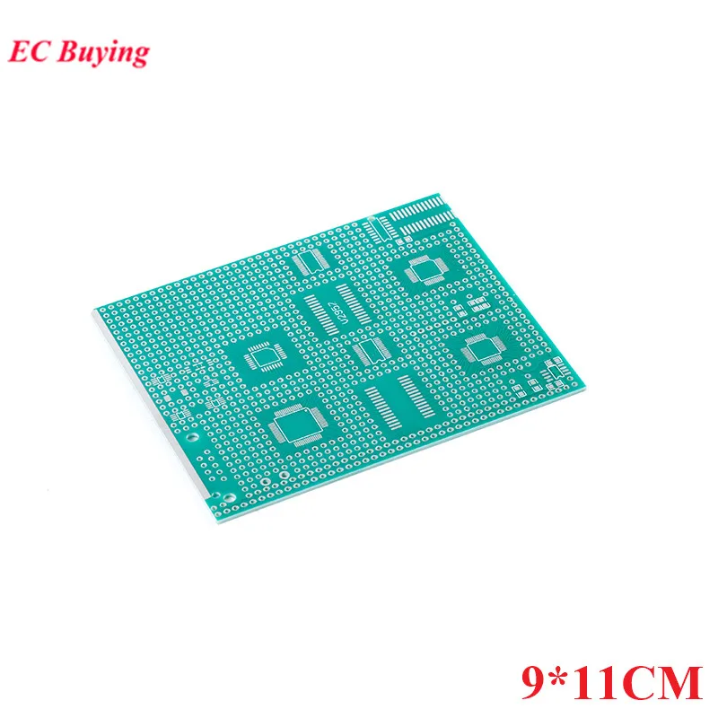 LQFP SOP QSOP QFP 9*11 см односторонняя передающая плата адаптер PCB Pinboard SMT SMD DIP Pin IC