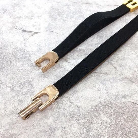 Fashion Classic Trendy Brand Luxry Design Metal Letter Women Belt Elastic Belt A2
Fashion Classic Trendy Brand Luxry Design Metal Letter Women Belt Elastic Belt A2