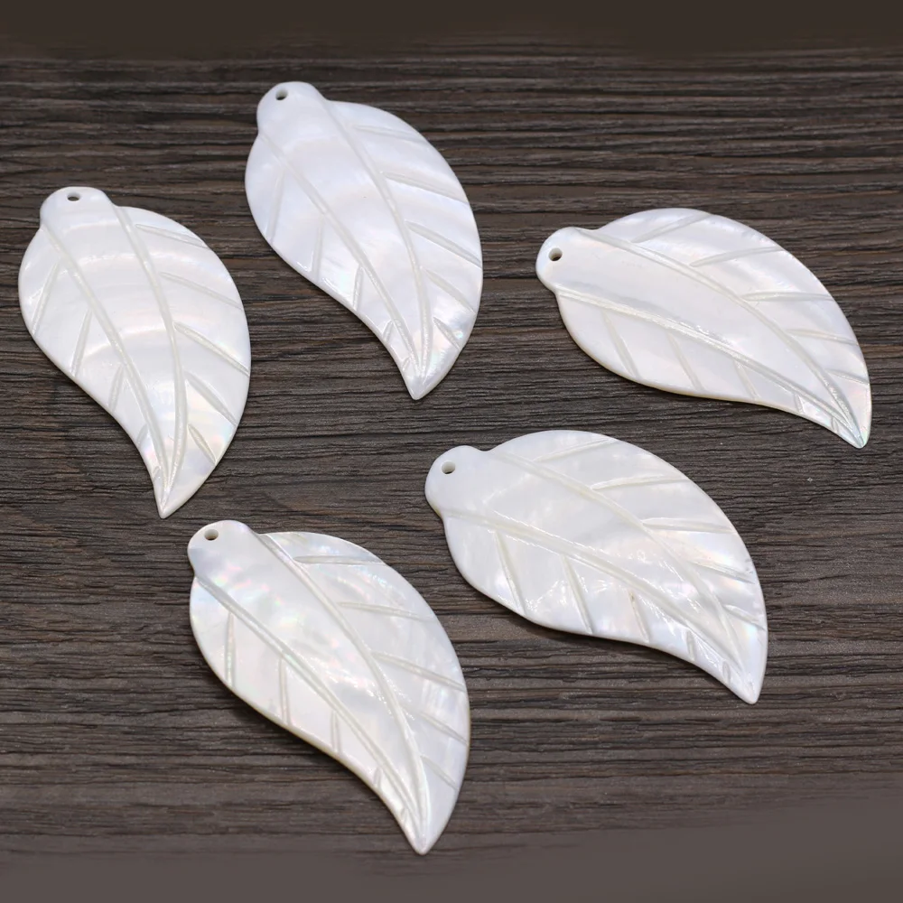 5Pcs Natural Freshwater White Shell Pendant Leaf-Shaped Loose Beads For Jewelry Making DIY Necklace Earrings Accessory
5Pcs Natural Freshwater White Shell Pendant Leaf-Shaped Loose Beads For Jewelry Making DIY Necklace Earrings Accessory