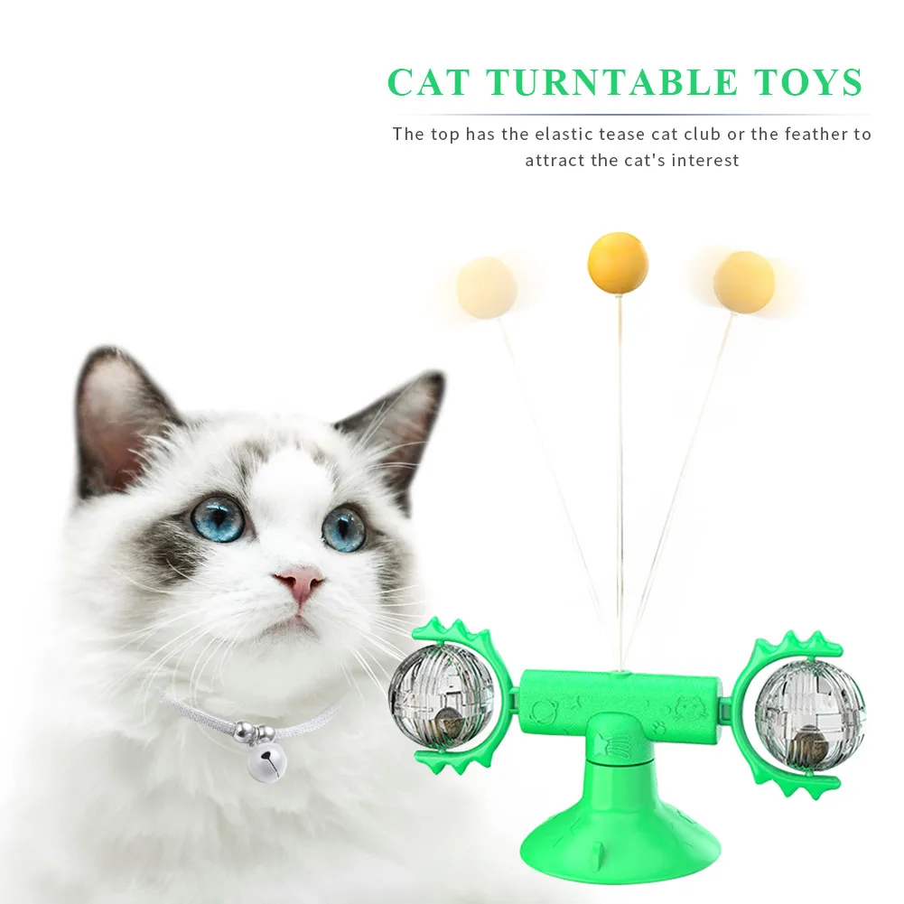 Pet Cat Puzzle Training Windmill Suction Cup Kitten Scratch Amusement Catnip Elastic Teaser Playing Interactive Toy
Pet Cat Puzzle Training Windmill Suction Cup Kitten Scratch Amusement Catnip Elastic Teaser Playing Interactive Toy