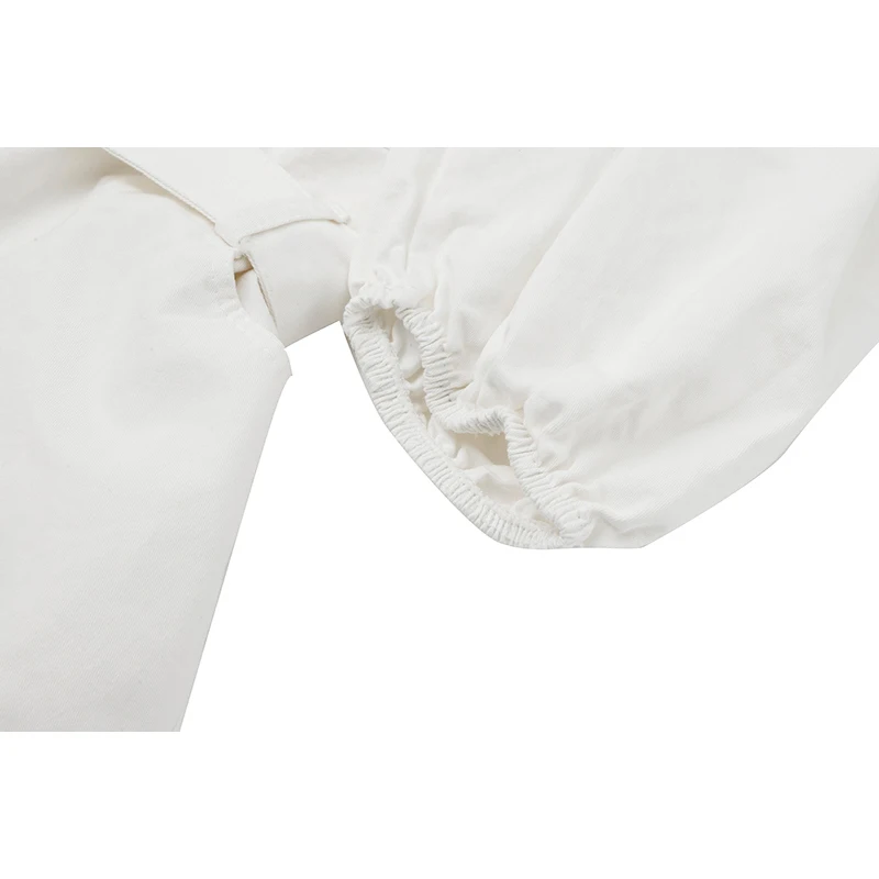 2021 Summer Women Puff Sleeve Jumpsuit Harajuku Shorts With Rough-Edge Loose Single-Breasted Slim-Waist A-line Streetwear Shorts
2021 Summer Women Puff Sleeve Jumpsuit Harajuku Shorts With Rough-Edge Loose Single-Breasted Slim-Waist A-line Streetwear Shorts