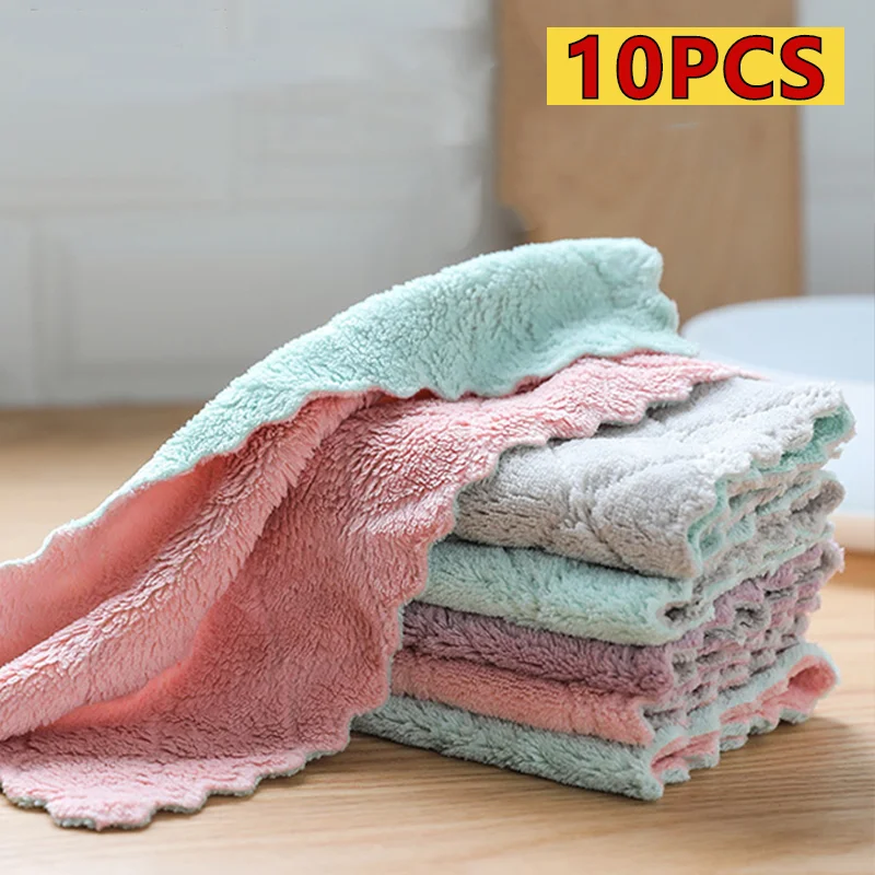 10pcs Super Absorbent Microfiber Kitchen Dish Cloth High-efficiency Tableware Household Cleaning Towel Kitchen Tools Gadgets
10pcs Super Absorbent Microfiber Kitchen Dish Cloth High-efficiency Tableware Household Cleaning Towel Kitchen Tools Gadgets