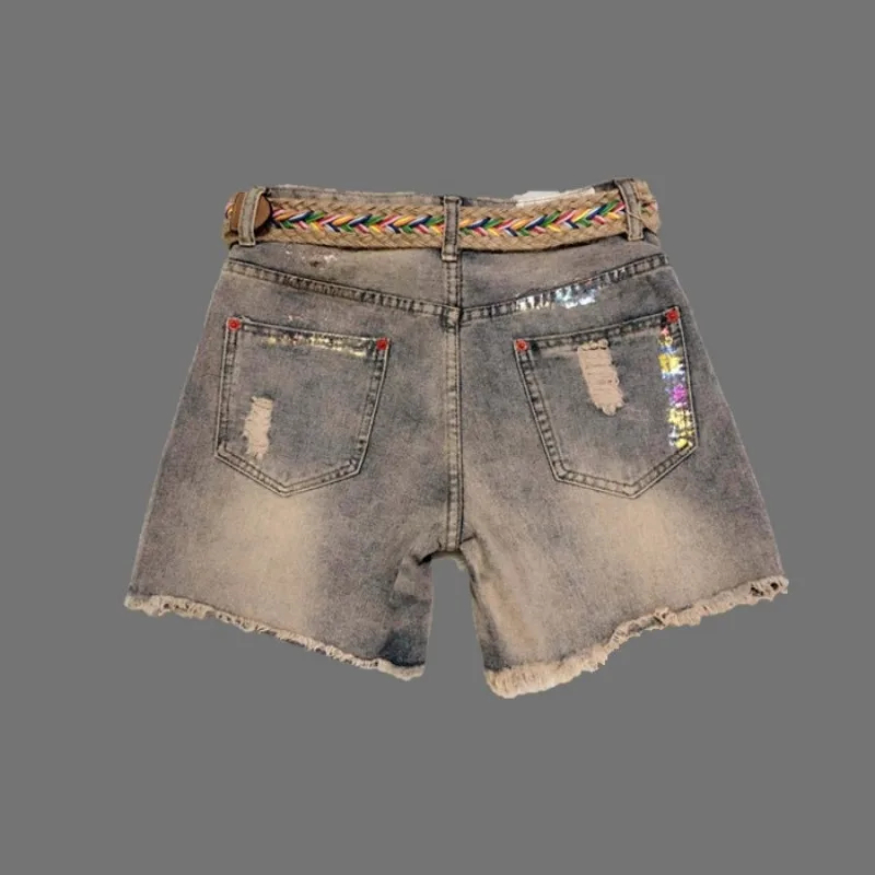 Denim Shorts Women Summer 2021 Tassel High Waist Casual Wide Leg Shorts Vintage Printing Painted Shorts Female Jeans S-XL
Denim Shorts Women Summer 2021 Tassel High Waist Casual Wide Leg Shorts Vintage Printing Painted Shorts Female Jeans S-XL