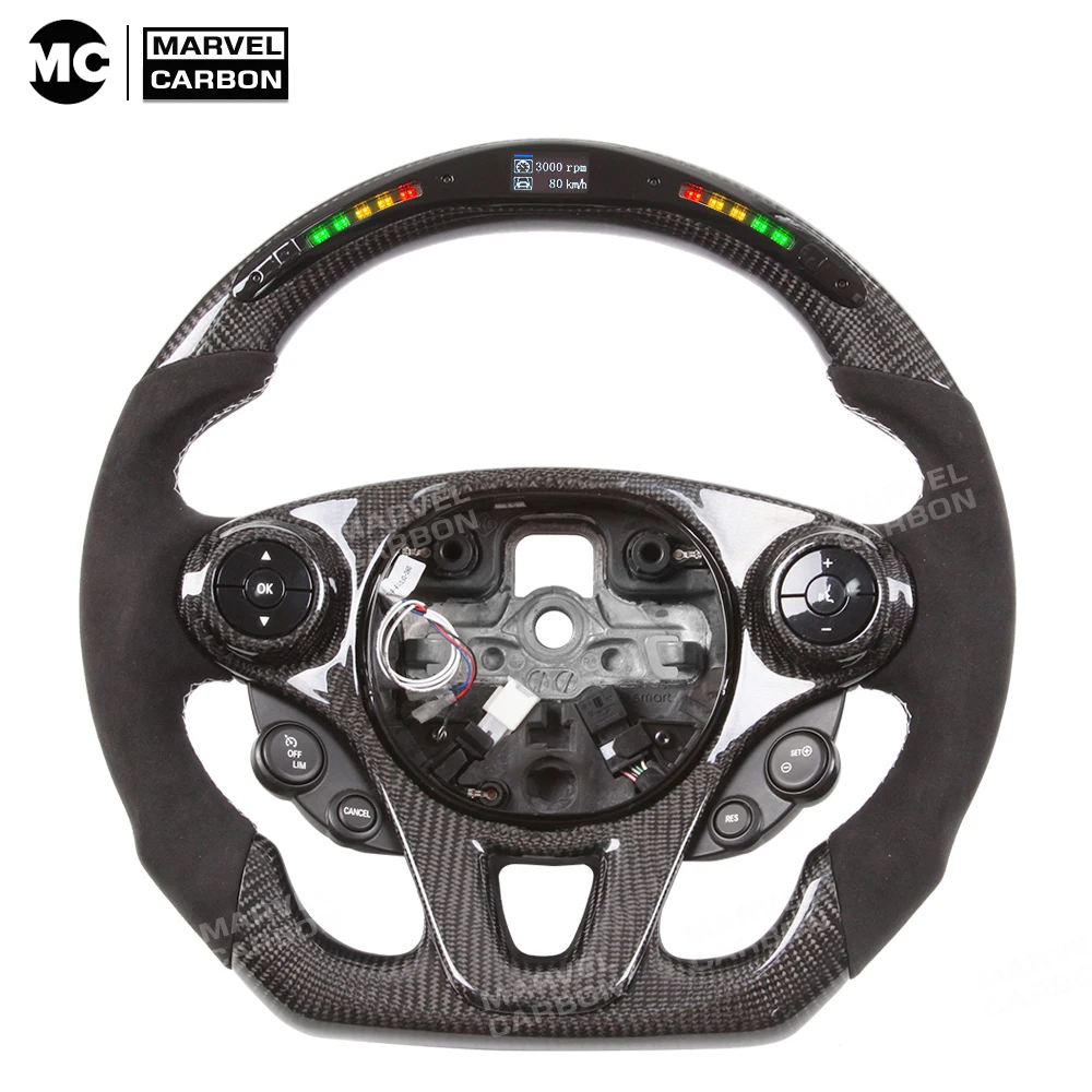 100% Real Carbon Fiber LED Performance Steering Wheel Display Compatible for Mercedes Benz
100% Real Carbon Fiber LED Performance Steering Wheel Display Compatible for Mercedes Benz