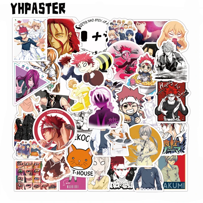 10/30/50 шт. продовольственные войны! Shokugeki наклейки no Soma для мотоцикла, ноутбука, чемодана, телефона, гитары, шлема, виниловые наклейки, японское...
10/30/50 шт. продовольственные войны! Shokugeki наклейки no Soma для мотоцикла, ноутбука, чемодана, телефона, гитары, шлема, виниловые наклейки, японское...