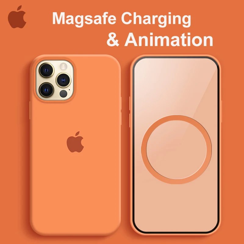 Оригинальный жидкий силиконовый чехол MagSafe для Apple iPhone 12 Pro Max Mini магнитные Чехлы