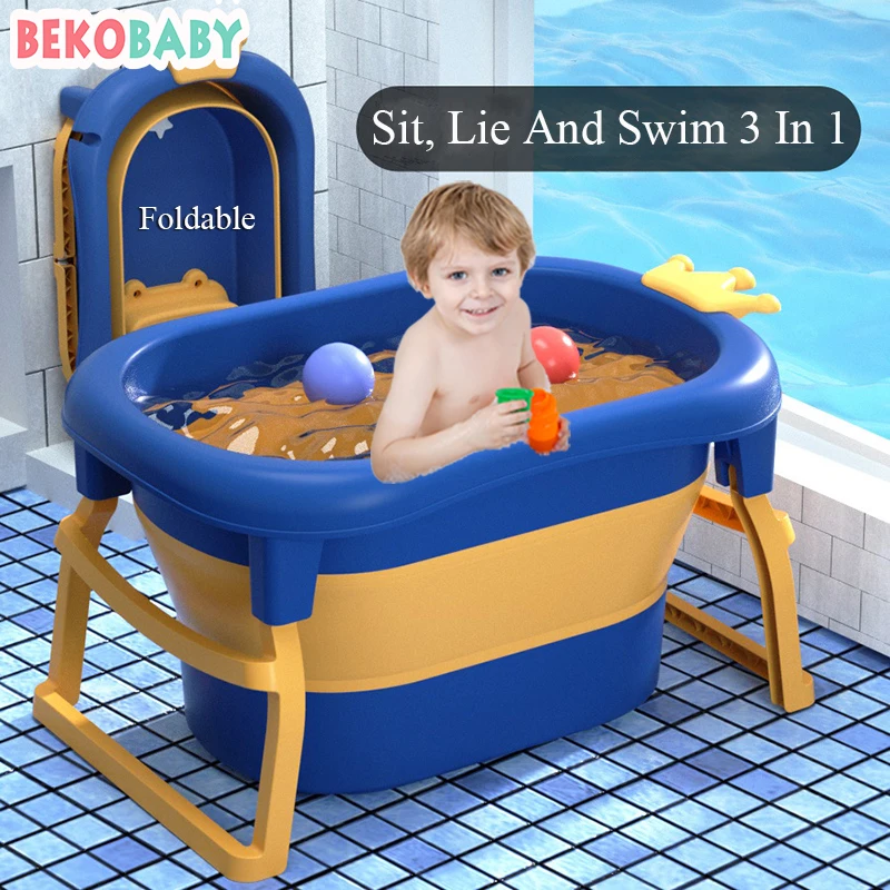 Bekobaby Folding Baby Bathtub Portable Baby Shower Tubs With Non-slip Cushion Large Size Children Bath Bucket Newborn Supplies
Bekobaby Folding Baby Bathtub Portable Baby Shower Tubs With Non-slip Cushion Large Size Children Bath Bucket Newborn Supplies