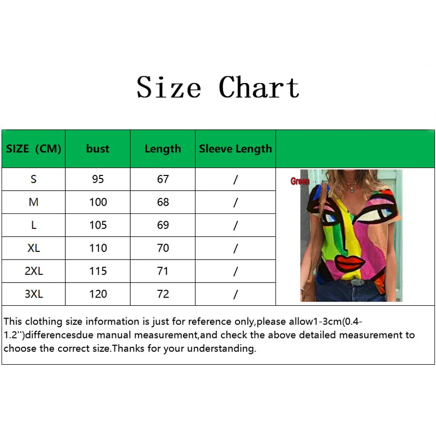 Women's Fashion V-neck portrait print short-sleeved loose summer women's T-shirt tops Plus Size
Women's Fashion V-neck portrait print short-sleeved loose summer women's T-shirt tops Plus Size