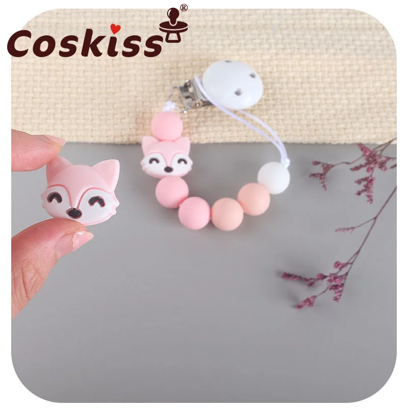 Coskiss Baby Pacifier Clip Chain Silicone Cute Animal Beads Pacifier Chain Chew Baby Teether Toys Dummy Nipple Holder Gift
Coskiss Baby Pacifier Clip Chain Silicone Cute Animal Beads Pacifier Chain Chew Baby Teether Toys Dummy Nipple Holder Gift