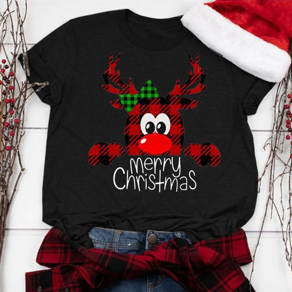 Christmas T-shirt Women Merry Christmas Print Tops Casual Short Sleeve O Neck Basic Harajuku Tops Tee Female Clothes P30
Christmas T-shirt Women Merry Christmas Print Tops Casual Short Sleeve O Neck Basic Harajuku Tops Tee Female Clothes P30
