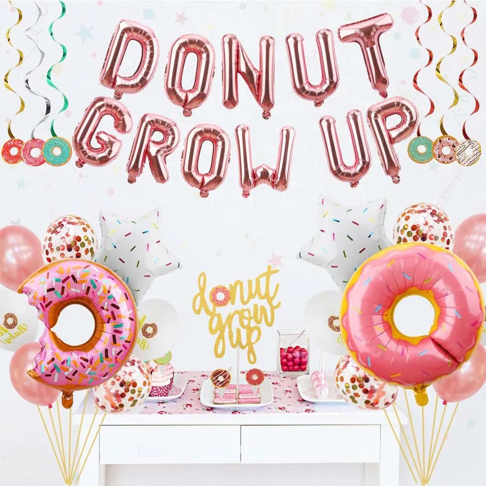 Donut Aluminum Film Balloon Combination Party Decorations Five-pointed Star Wave Dot Latex Candy Set Baby Shower Decorations
Donut Aluminum Film Balloon Combination Party Decorations Five-pointed Star Wave Dot Latex Candy Set Baby Shower Decorations