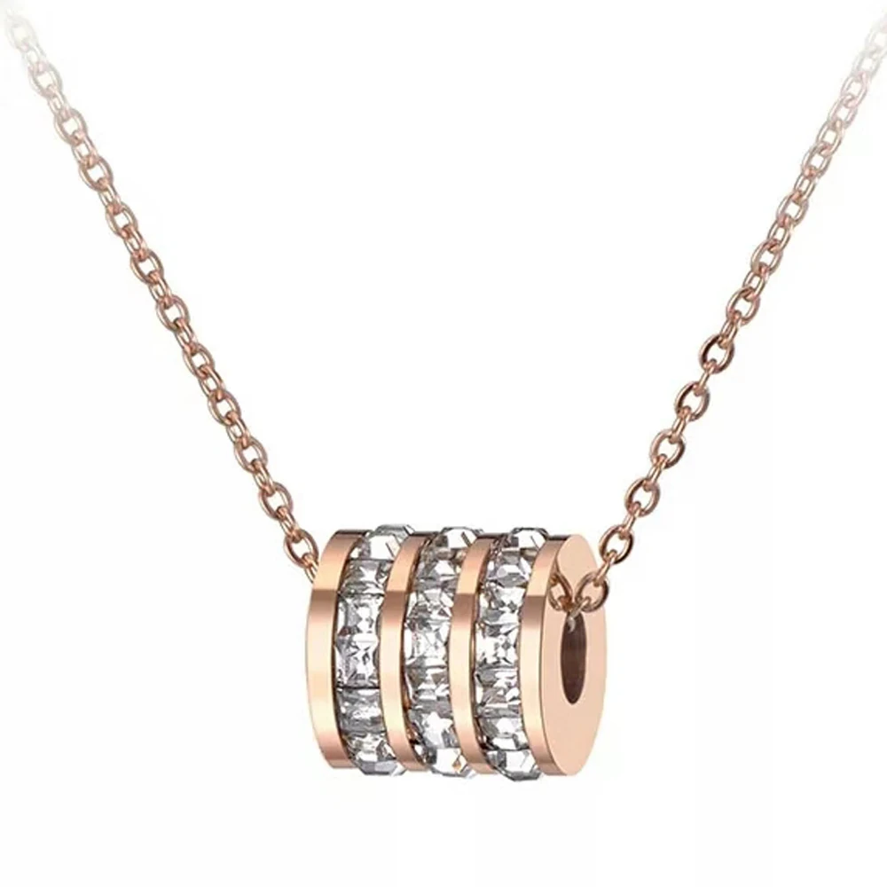 Classic Women Cubic Zirconia Circle Choker Necklaces With Pave Setting Rhinestones Rose Gold Color Stainless Steel Female Jewelr
Classic Women Cubic Zirconia Circle Choker Necklaces With Pave Setting Rhinestones Rose Gold Color Stainless Steel Female Jewelr