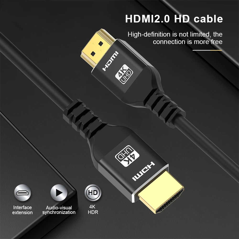 4K 60 Гц HDMI-Hdmi кабель ultra hd ps4 ps5 xiaomi tv box проекторы hdmi сплиттер видео 8 м 10 12 15 гарантия
