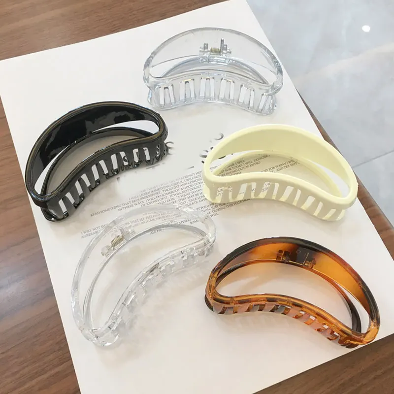 Medium Size Half Moon Shaped Hair Claw Transparent Amber Acrylic Hair Clip Fashion Simple Hair Accessories DIY Hair Styling Tool
Medium Size Half Moon Shaped Hair Claw Transparent Amber Acrylic Hair Clip Fashion Simple Hair Accessories DIY Hair Styling Tool